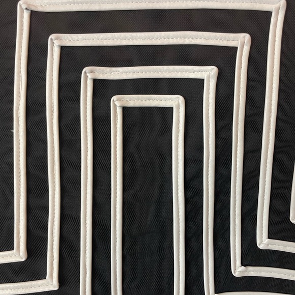 Berek Transparent Mesh-Leather Abstract Jacket - Picture 8 of 9